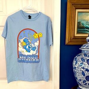 Gildan Care Bear “Do Not Disturb”Light Blue Ultra Cotton Short Sleeve T-Shirt